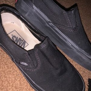 Black slip on vans